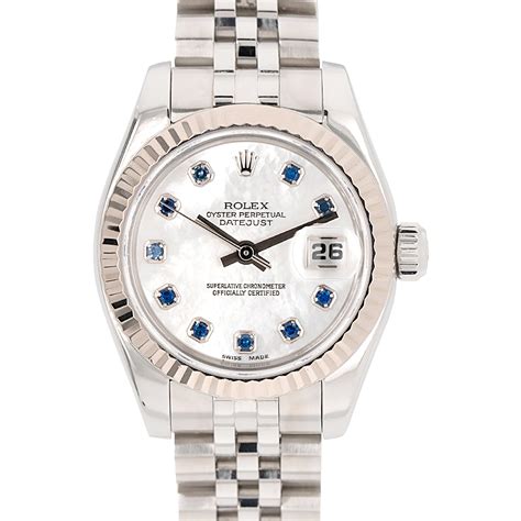 rolex datejust lady mother of pearl|Rolex 179174 ladies Datejust.